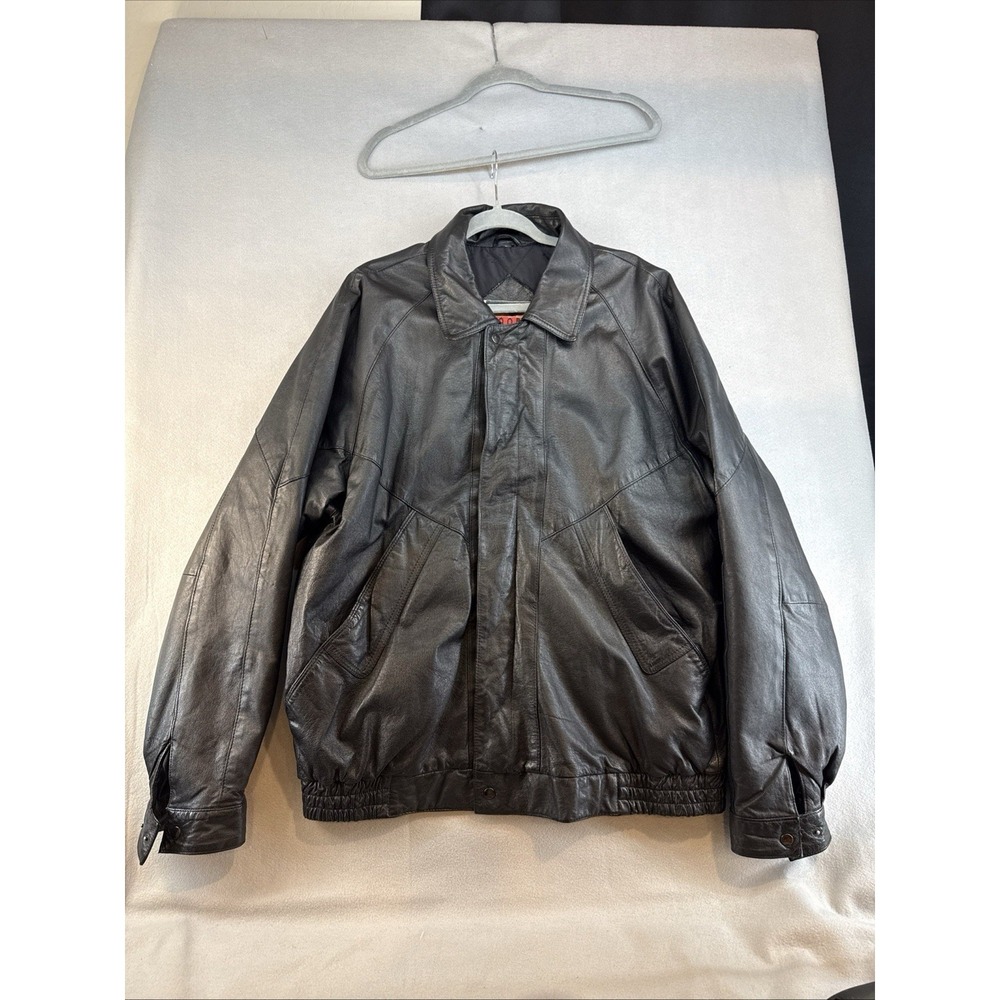 Cooper Sportswear Mfg Co Leather Jacket, XLXT, EXTRA TALL, Vintage